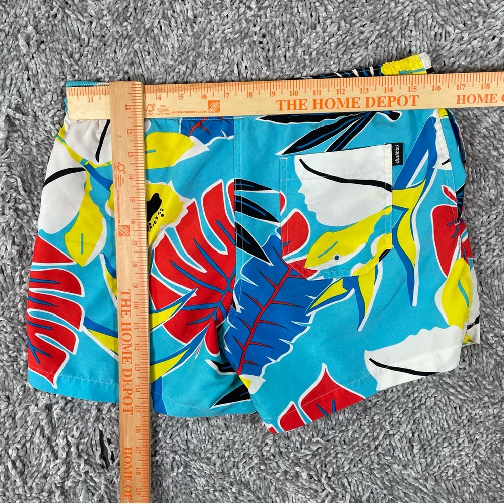 Chubbies Lined Swim Trunks Men's Small Floral Multicolor Beach Summer Tropical - Picture 6 of 7
